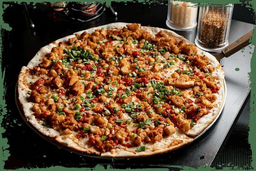 Crab rangoon pizza at Fong's Pizza